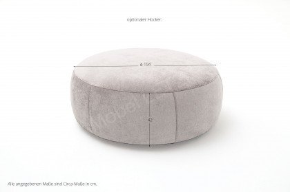 Cadabra von Sit & More - Polsterecke Variante rechts hellgrau