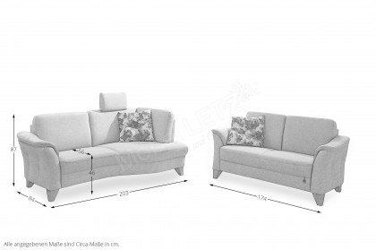 S267 Vienna von Ponsel - Polstergruppe silber