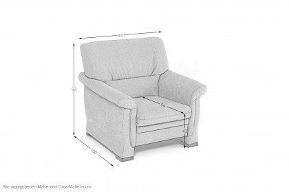 2253 von Himolla - Polstergarnitur puder