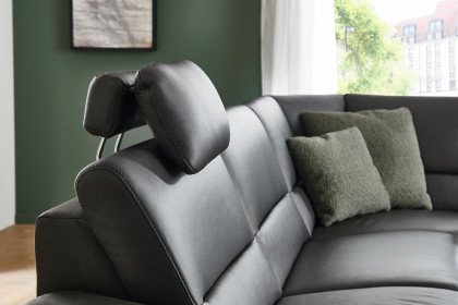 PN-EM19075 von Polinova - Ledersofa Variante rechts charcoal