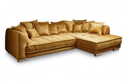 Pascha von ED-Lifestyle - Ecksofa rechts okra