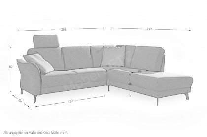 S421 Peru von Ponsel - Polsterecke rechts grau