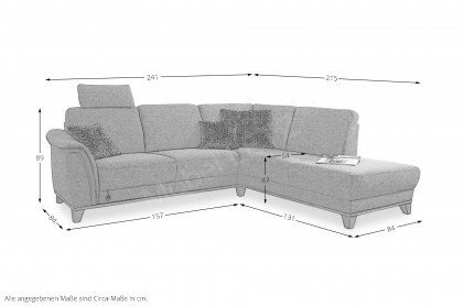 S286 Plaza von Ponsel - Polsterecke rechts anthrazit