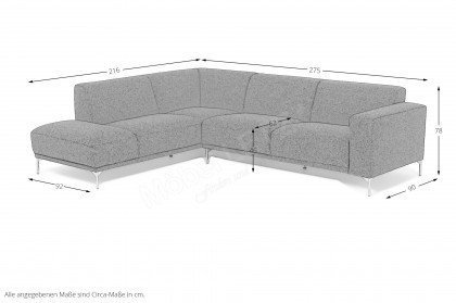 Umberto von Easy Sofa - Ecksofa Ausführung links grün