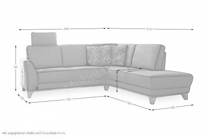 S231-Cooper von Ponsel - Polsterecke rechts dunkelbraun