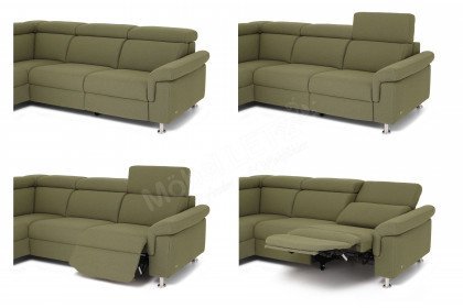 1203 von Himolla - Ecksofa Ausführung links olive