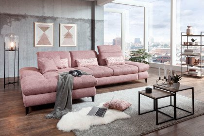 Carolina-C-XC von Poco - Ecksofa Variante links altrosa