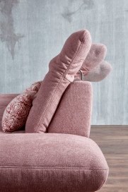 Carolina-C-XC von Poco - Ecksofa Variante links altrosa