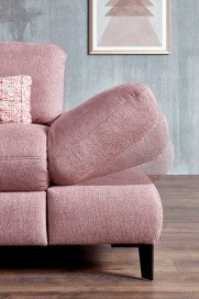Carolina-C-XC von Poco - Ecksofa Variante links altrosa