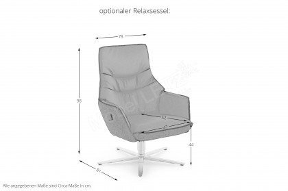 4905 von Himolla - Trapez-Sofa espresso