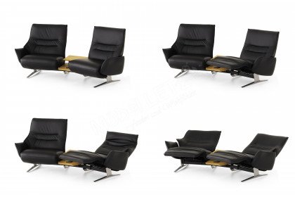 4905 von Himolla - Trapez-Sofa espresso