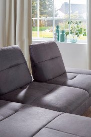 Pasadena von Poco - Ecksofa Variante links dunkelgrau