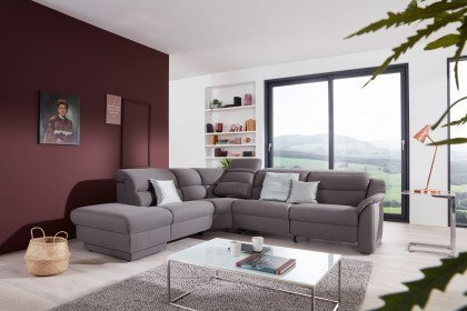 1505 von Himolla - Polstersofa Ausführung links grey