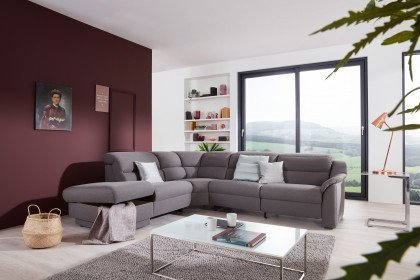 1505 von Himolla - Polstersofa Ausführung links grey