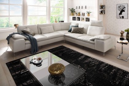 16540 Valentinoo von Willi Schillig - Ledergarnitur rechts cream white