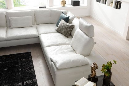 16540 Valentinoo von Willi Schillig - Ledergarnitur rechts cream white