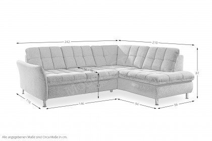 MP-IN20016 von Megapol - Ecksofa Variante rechts steel