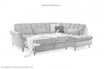 MP-IN20016 von Megapol - Ecksofa Variante rechts steel