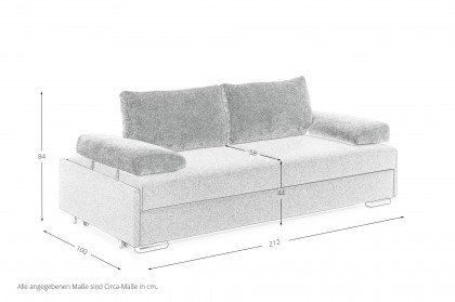 Maxxi von Bali - Funktionssofa blau