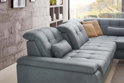 PN-IN18012 von Polinova - Ledersofa Ausführung rechts steel