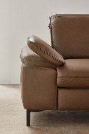 PN-EM20091 von Polinova - Ledersofa Variante rechts stone