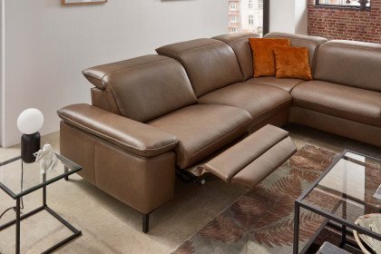 PN-EM20091 von Polinova - Ledersofa Variante rechts stone