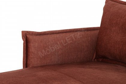 Lazio von Benformato - Eckgarnitur links koralle