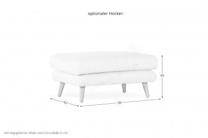 Yorin von Skandinavische Möbel - Megasofa natur