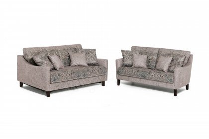 Ancona von Schröno - Polstergarnitur grau-braun