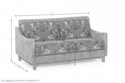 Ancona von Schröno - Polstergarnitur grau-braun