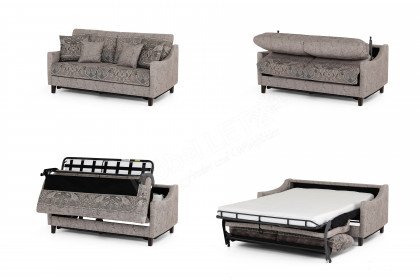 Ancona von Schröno - Polstergarnitur grau-braun