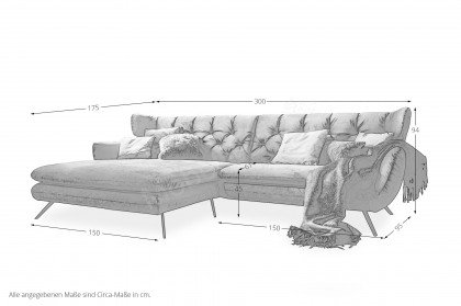 Steen von Skandinavische Möbel - Eckcouch Variante links purple