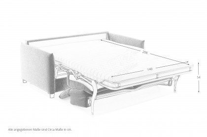 Florenz von Bali - Schlafsofa 140 beige