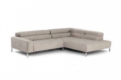 Cleveland von Candy - Ecksofa Ausführung rechts silver