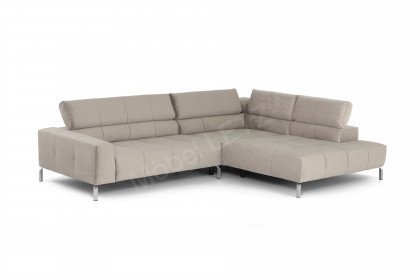 Cleveland von Candy - Ecksofa Ausführung rechts silver