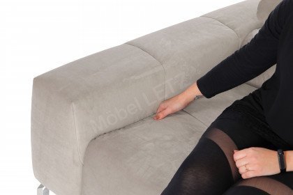 Cleveland von Candy - Ecksofa Ausführung rechts silver