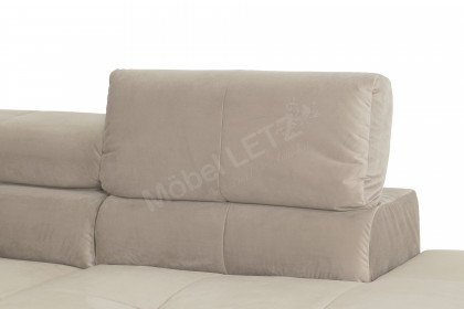 Cleveland von Candy - Ecksofa Ausführung rechts silver