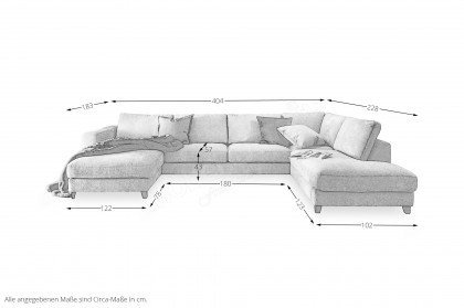 Larvik von Vilmers - Sofalandschaft rechts beige