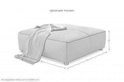 Gulliver von Job - Big Sofa grau