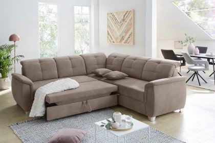 Udine von Job - Ecksofa hellbraun