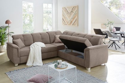 Udine von Job - Ecksofa hellbraun