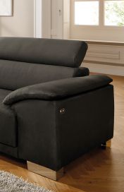 Amalfi von Candy - Ecksofa Ausführung links caviar