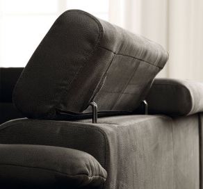 Amalfi von Candy - Ecksofa Ausführung links caviar