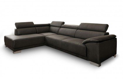 Amalfi von Candy - Ecksofa Ausführung links caviar