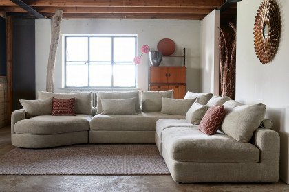 Niella von Easy Sofa - Wohnlandschaft rechts grau