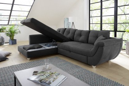 Mirabella aus der Kollektion Letz - Eckcouch Variante links dunkelgrau