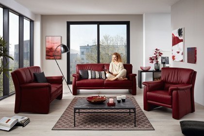 9002 von Himolla - Leder-Ensemble campari