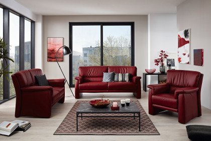 9002 von Himolla - Leder-Ensemble campari