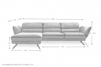 HU-HP21001 von Hukla - Polsterecke links grey