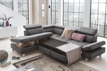 Fiji-LE21 von Exxpo - Ecksofa Variante links grey